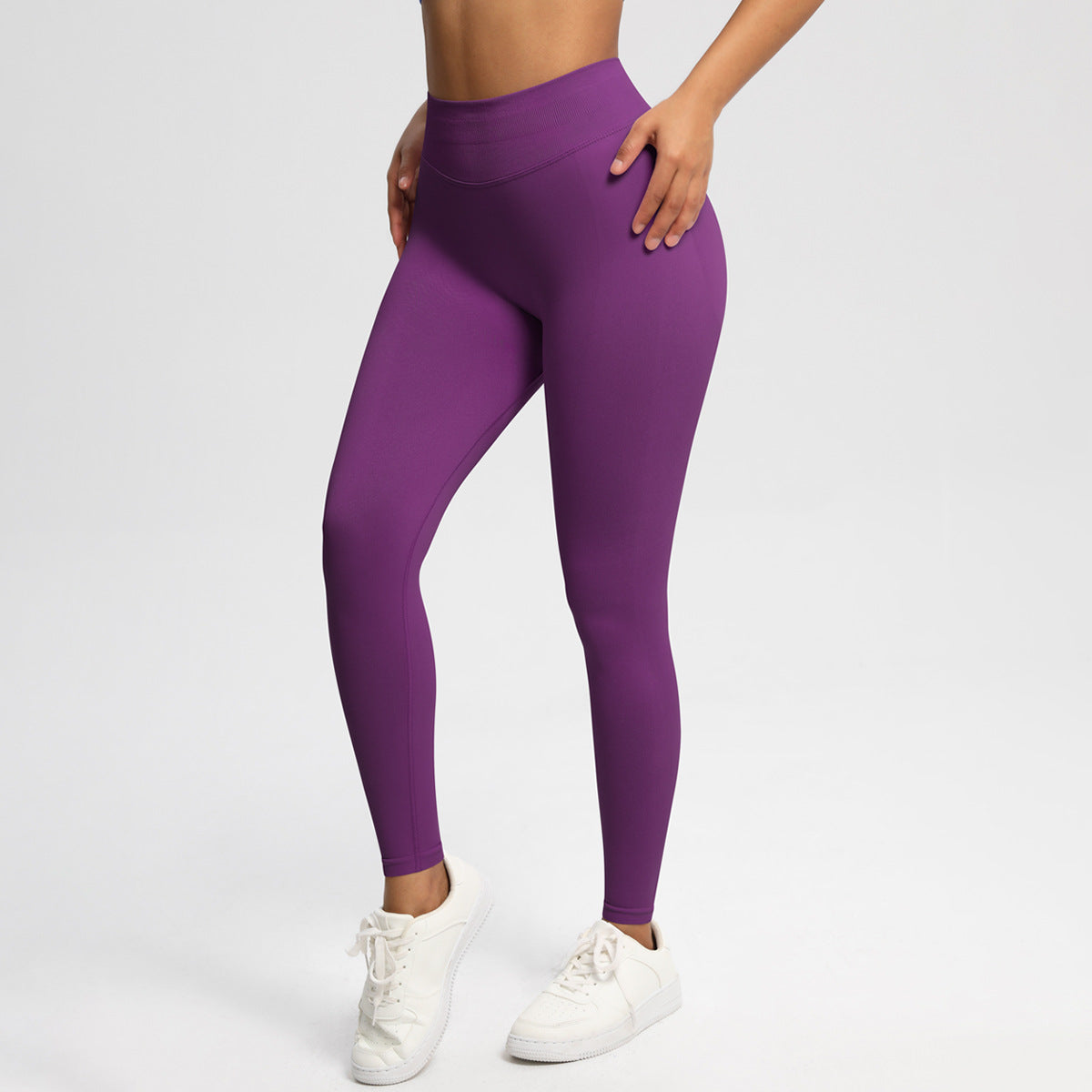 Velera Women's Pump Mid Rise Seamless Leggings - Mocha