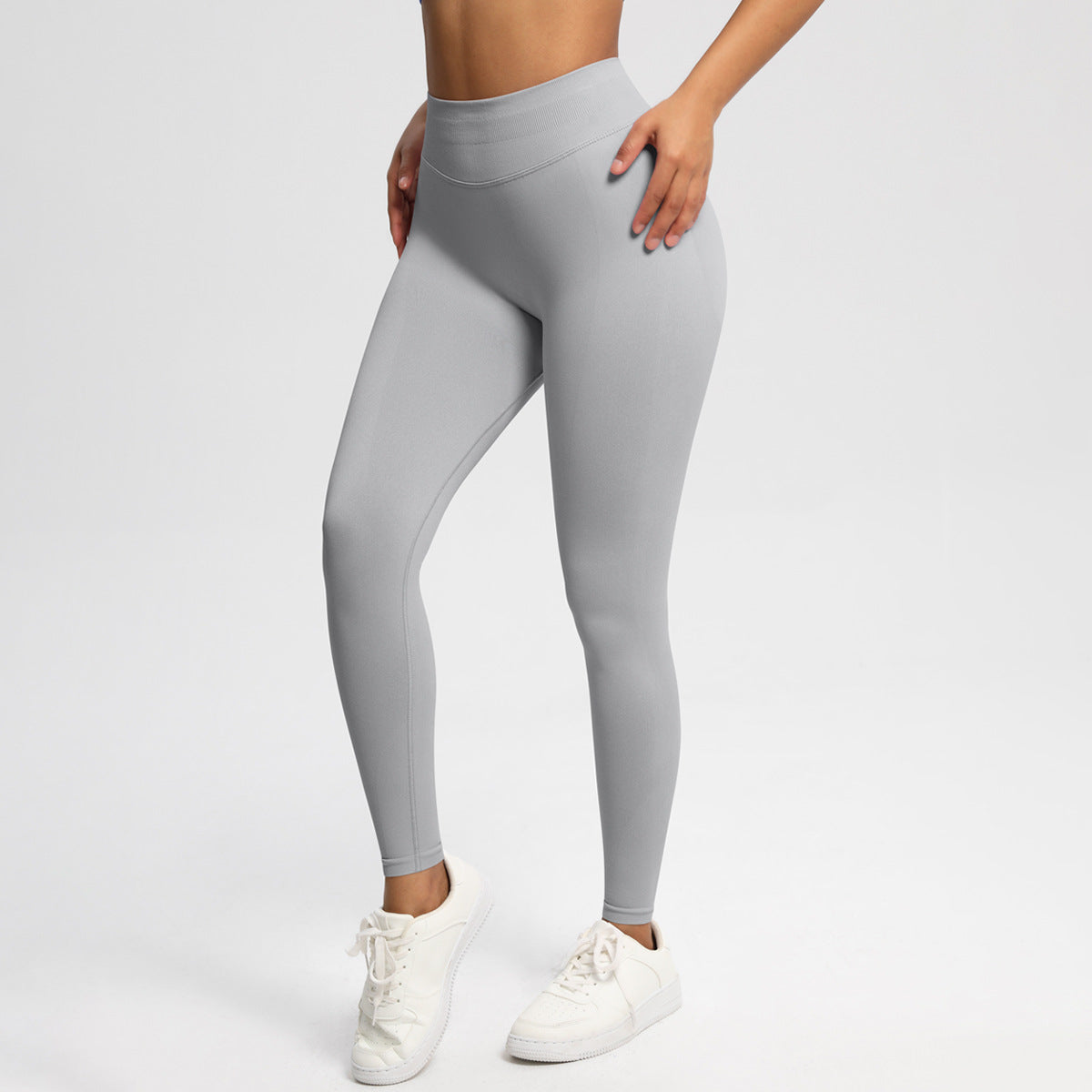 Velera Women's Pump Mid Rise Seamless Leggings - Mocha