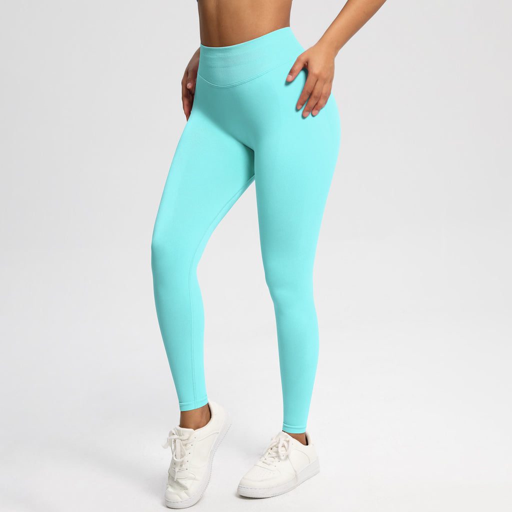 Velera Women's Pump Mid Rise Seamless Leggings - Mocha