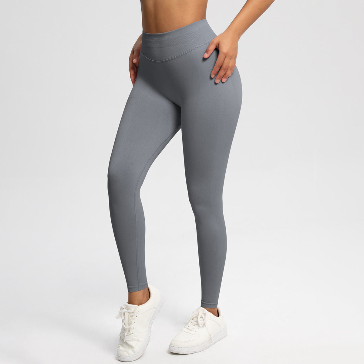Velera Women's Pump Mid Rise Seamless Leggings - Mocha