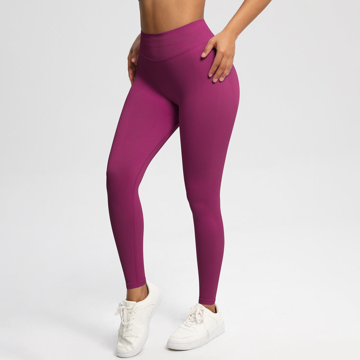 Velera Women's Pump Mid Rise Seamless Leggings - Mocha