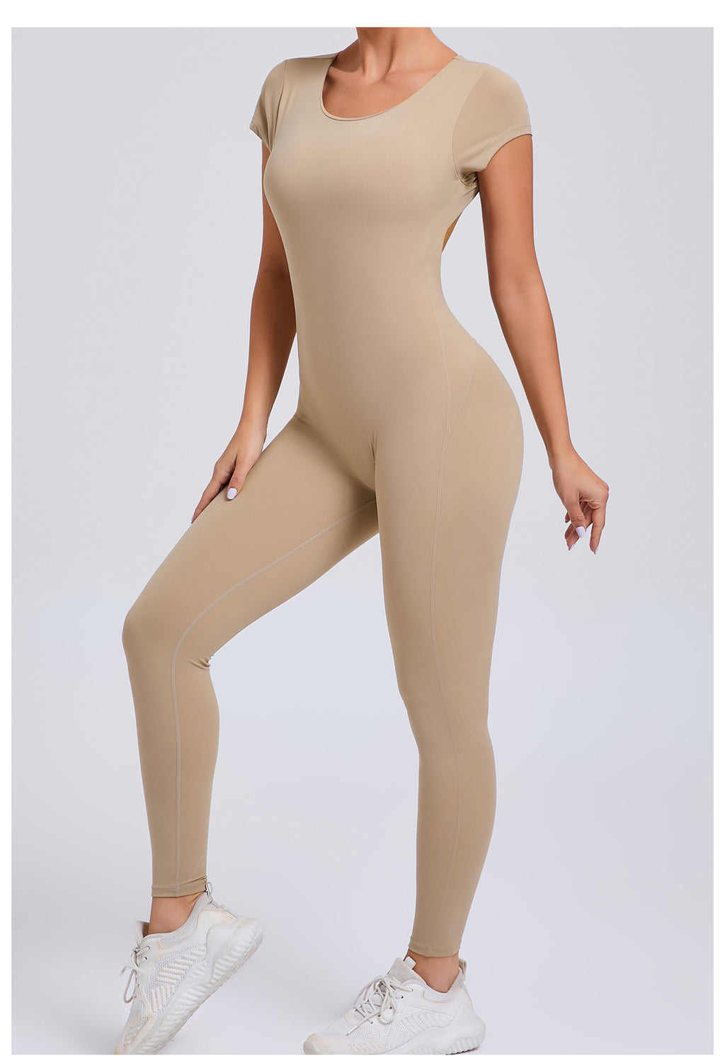 Velera Women's Forme Open Back Tee Workout Bodysuit