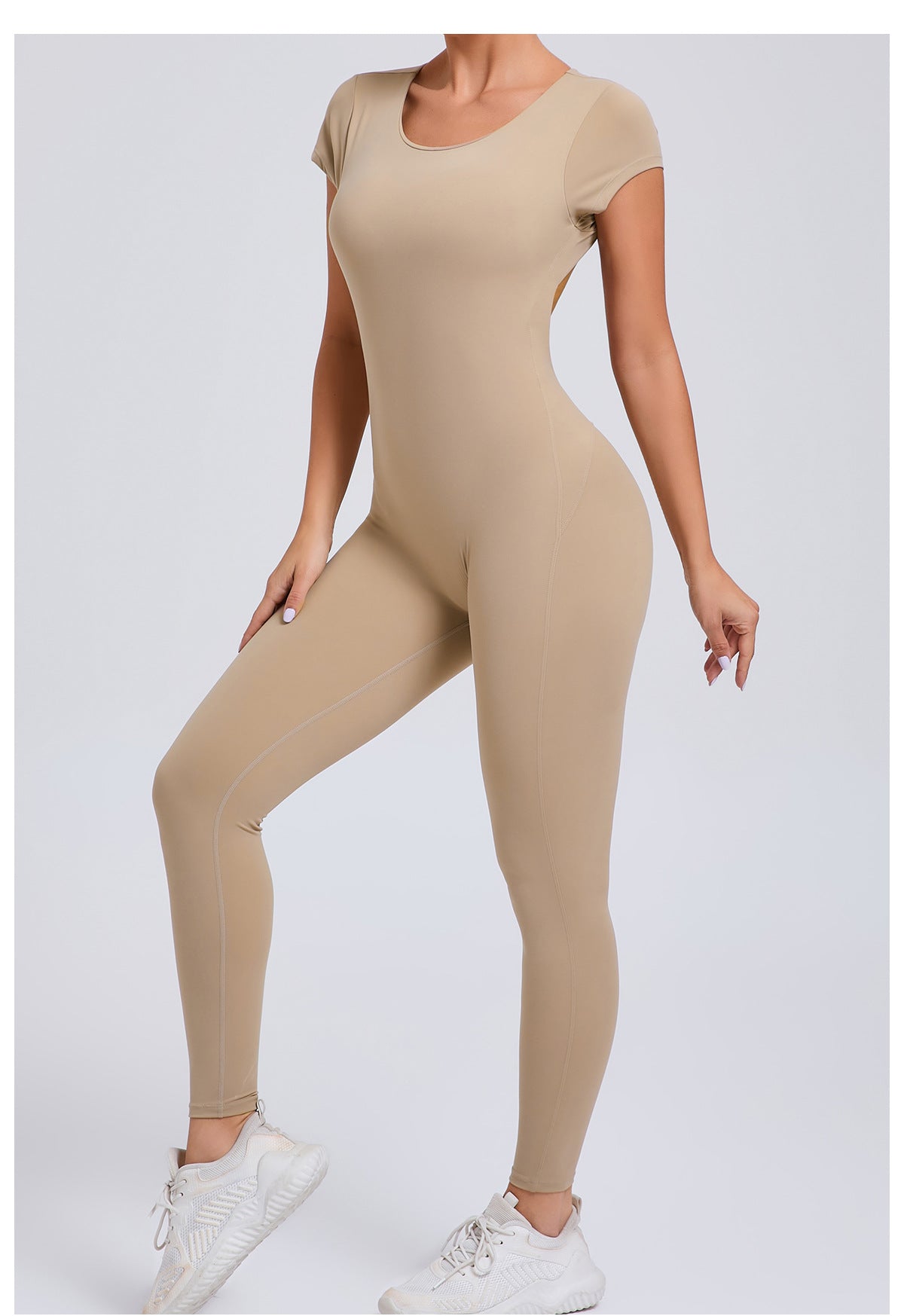 Velera Women's Forme Open Back Tee Workout Bodysuit