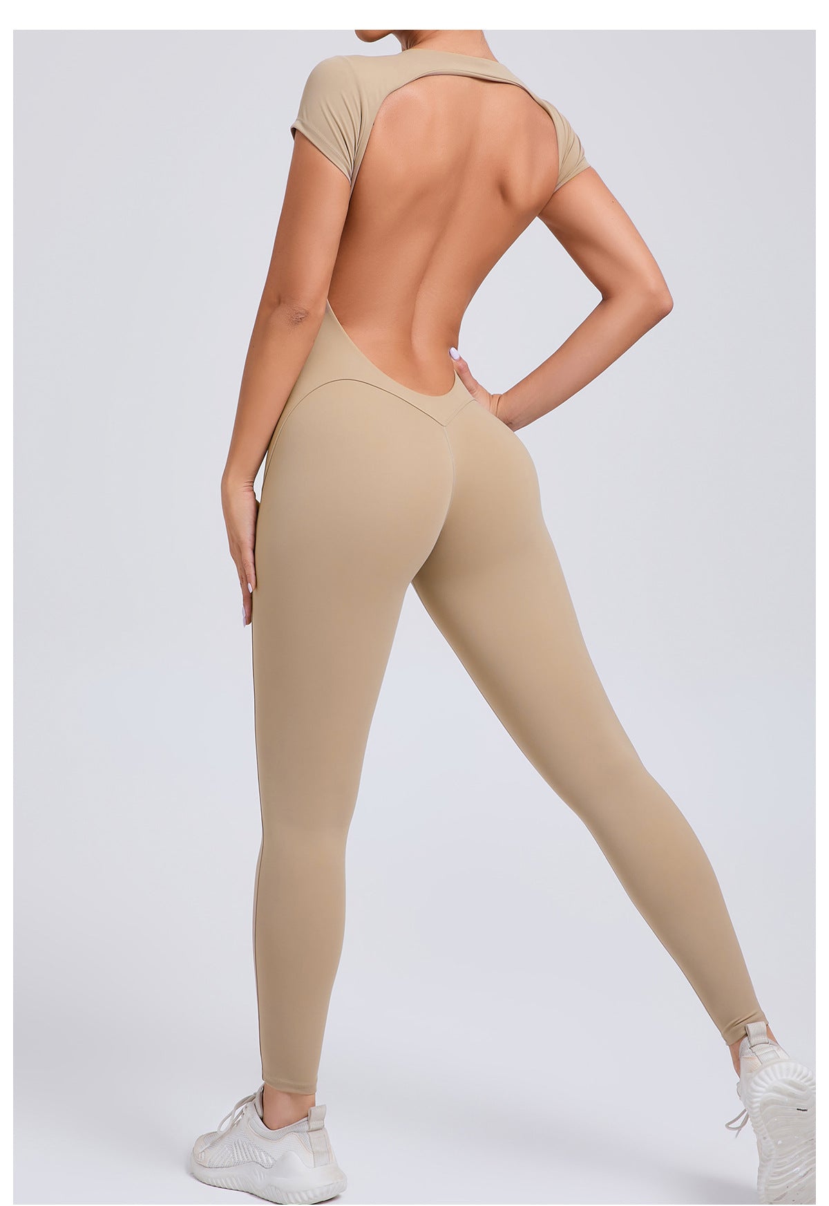 Velera Women's Forme Open Back Tee Workout Bodysuit