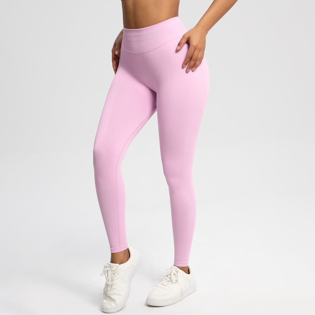 Velera Women's Pump Mid Rise Seamless Leggings - Mocha