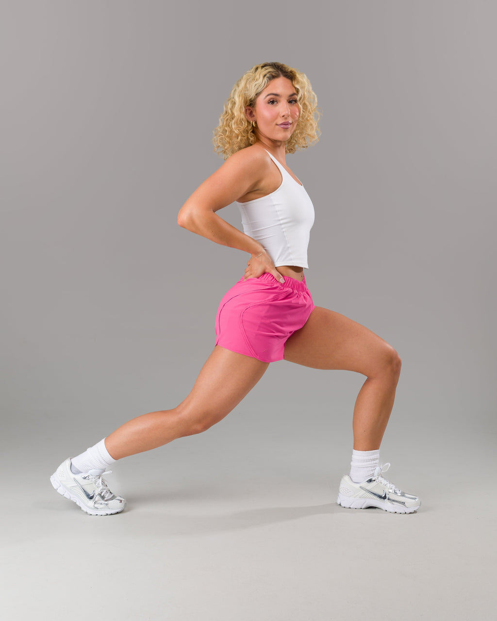 Velera Women's Sprint 2" Lined Running Shorts - Bloom women's workout shorts detail view