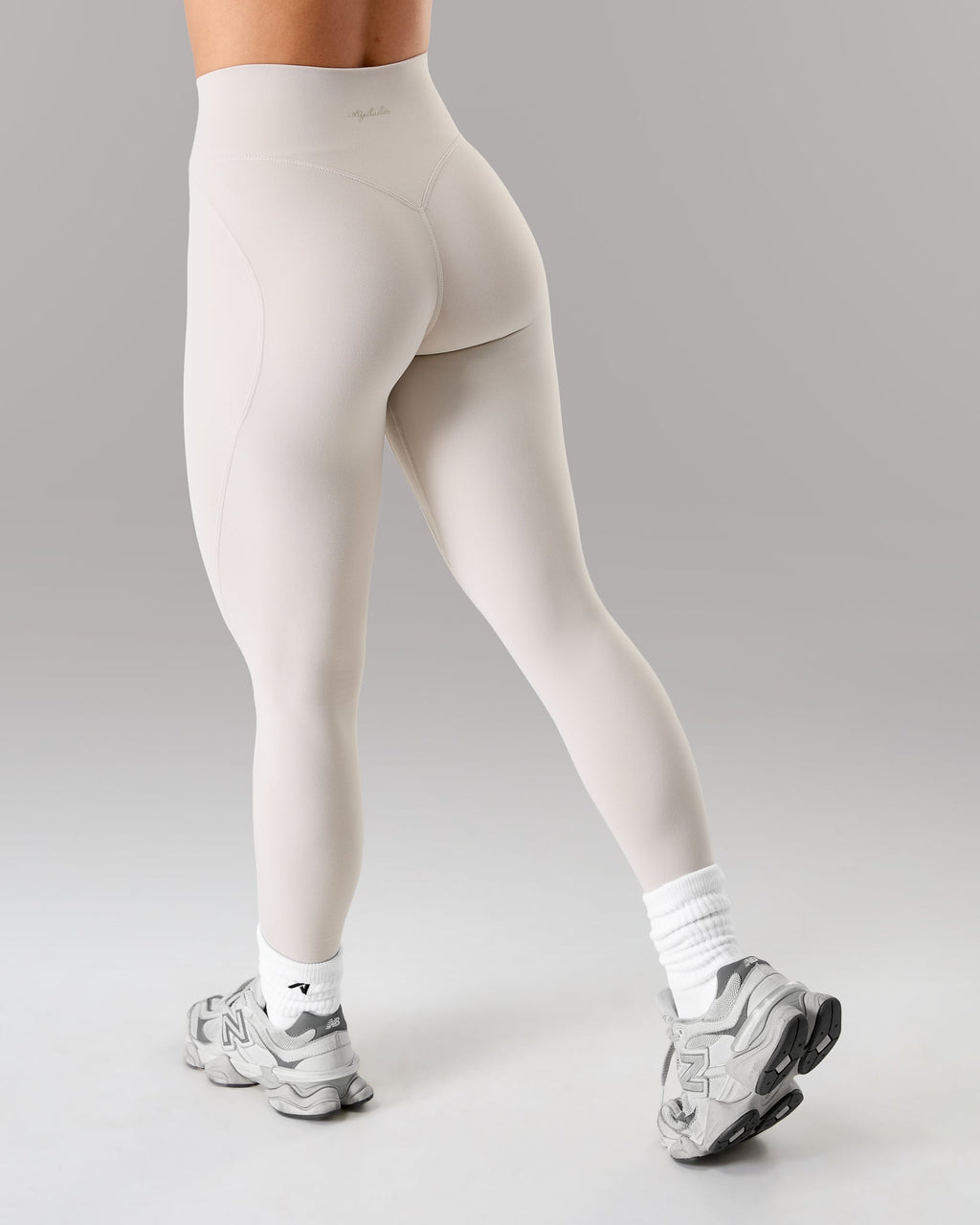 Velera Women's Brushed Ultra High Rise Leggings - Wheat women's workout leggings detail view