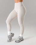 Velera Women's Brushed Ultra High Rise Leggings - Wheat women's workout leggings front view