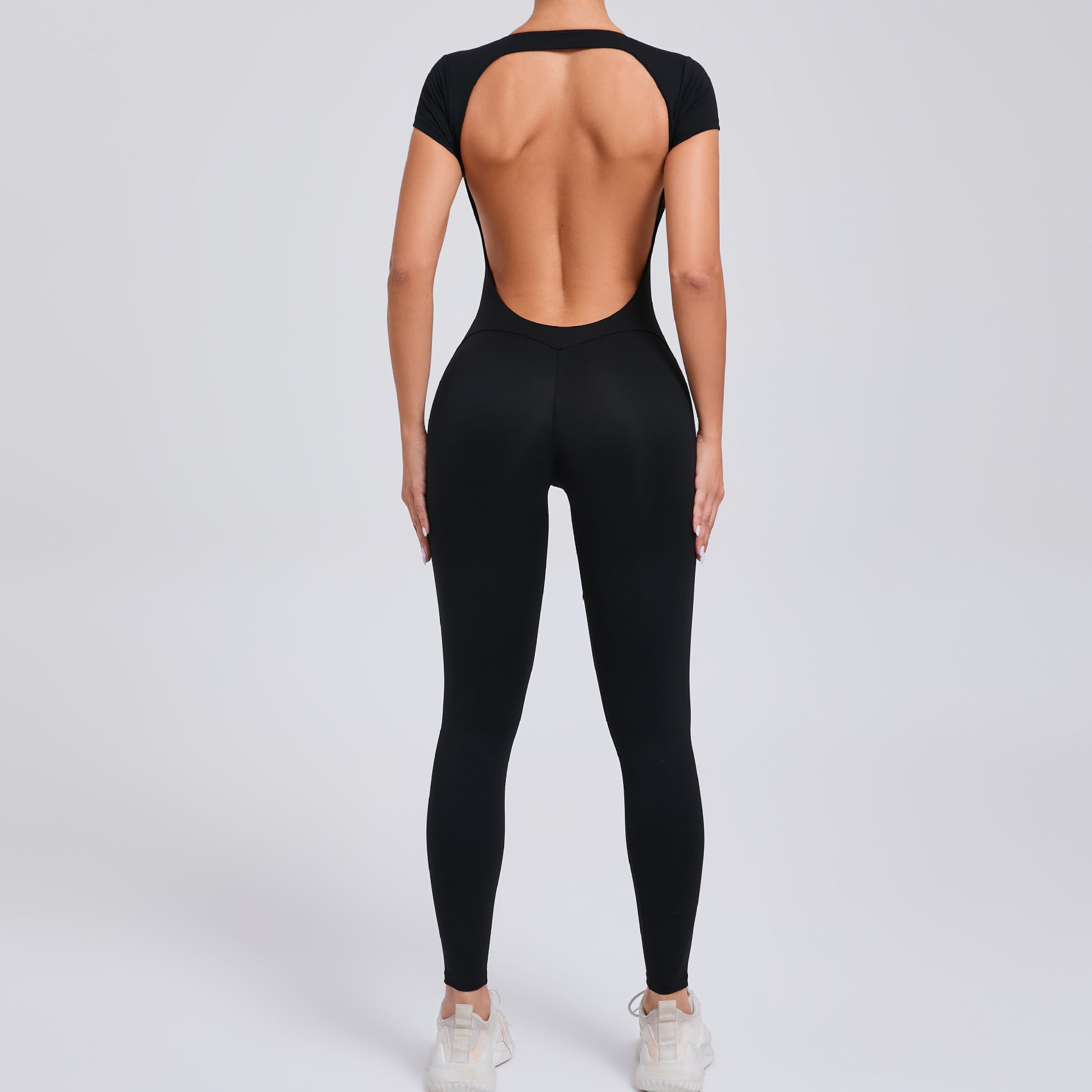 Velera Women's Forme Open Back Tee Workout Bodysuit