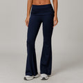 Velera Women's Aura Foldover Flare Leggings - Dusty Blue