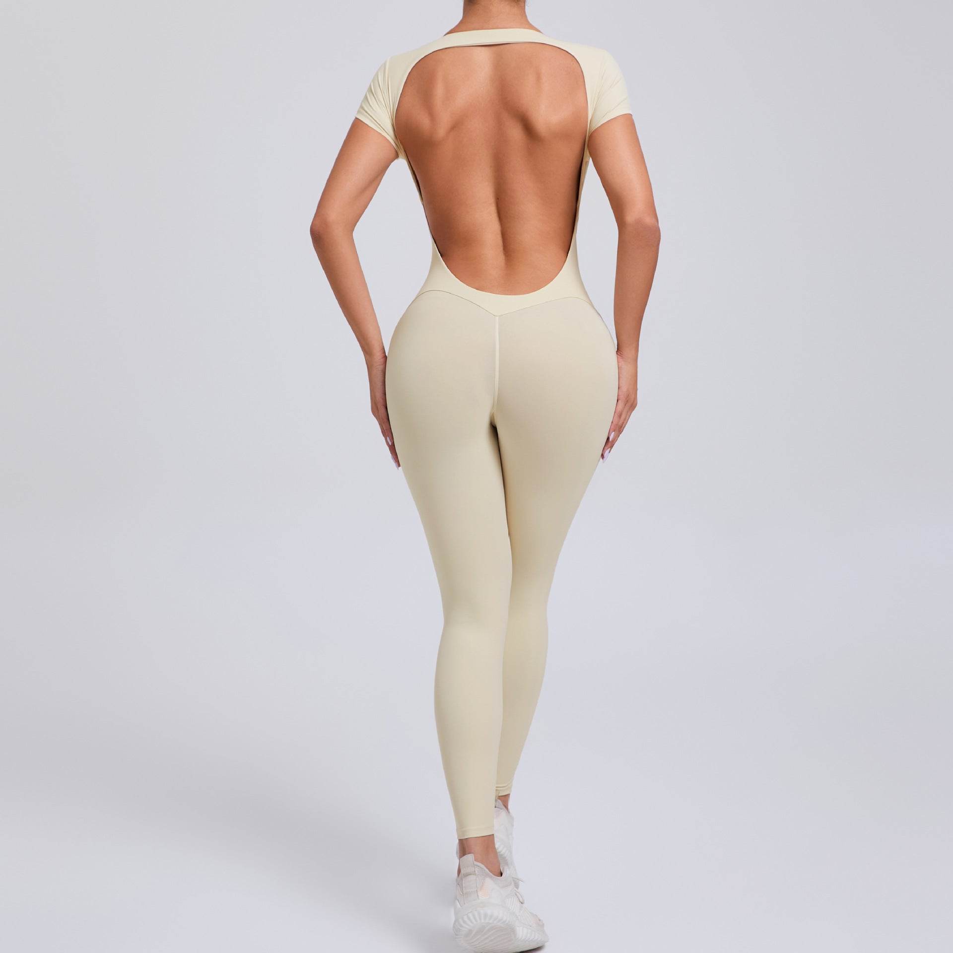 Velera Women's Forme Open Back Tee Workout Bodysuit