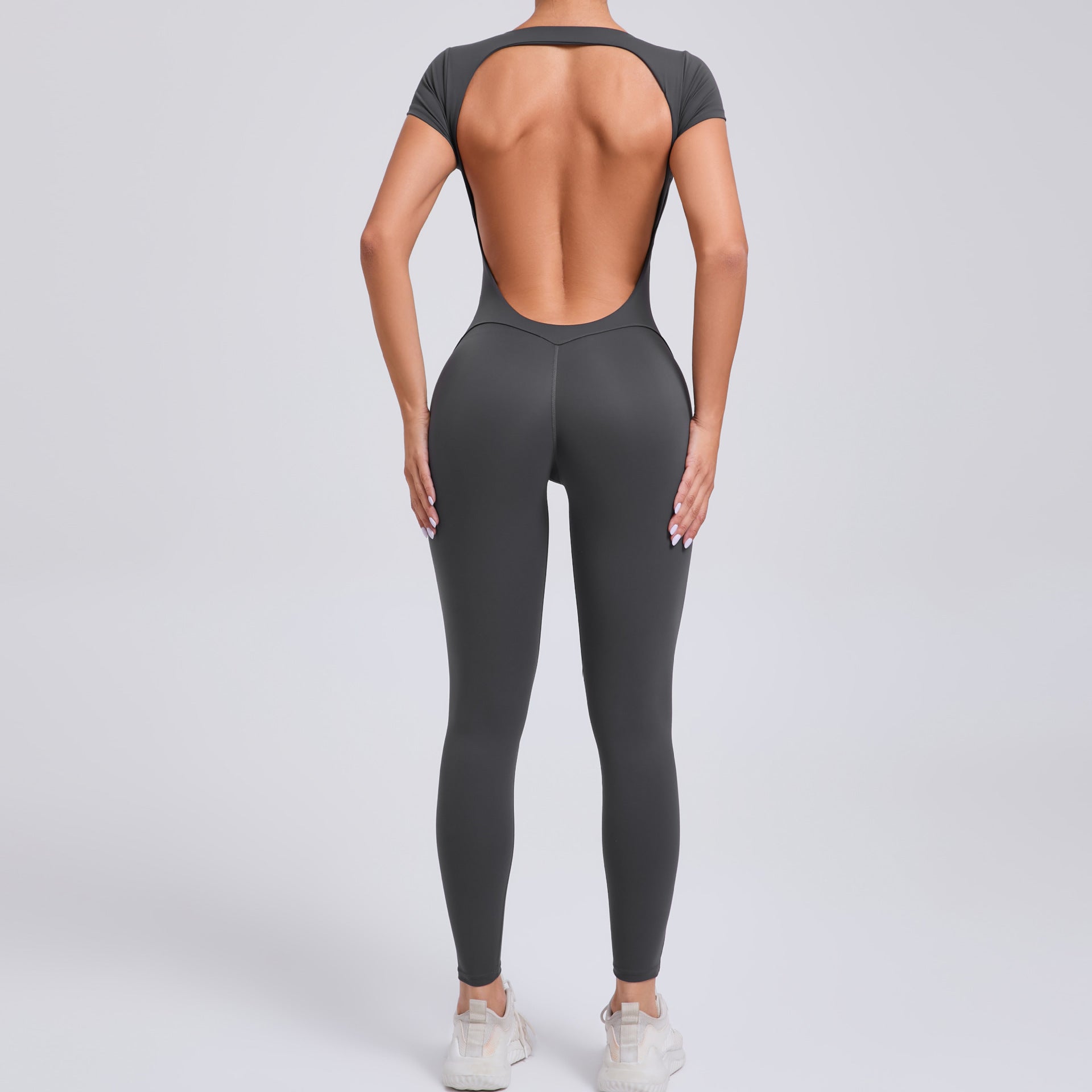 Velera Women's Forme Open Back Tee Workout Bodysuit